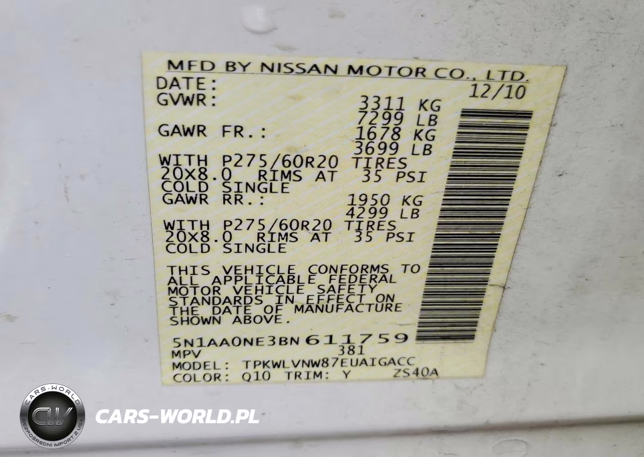 2011 Nissan Armada Platinum VIN:5N1AA0NE3BN611759 - 13
