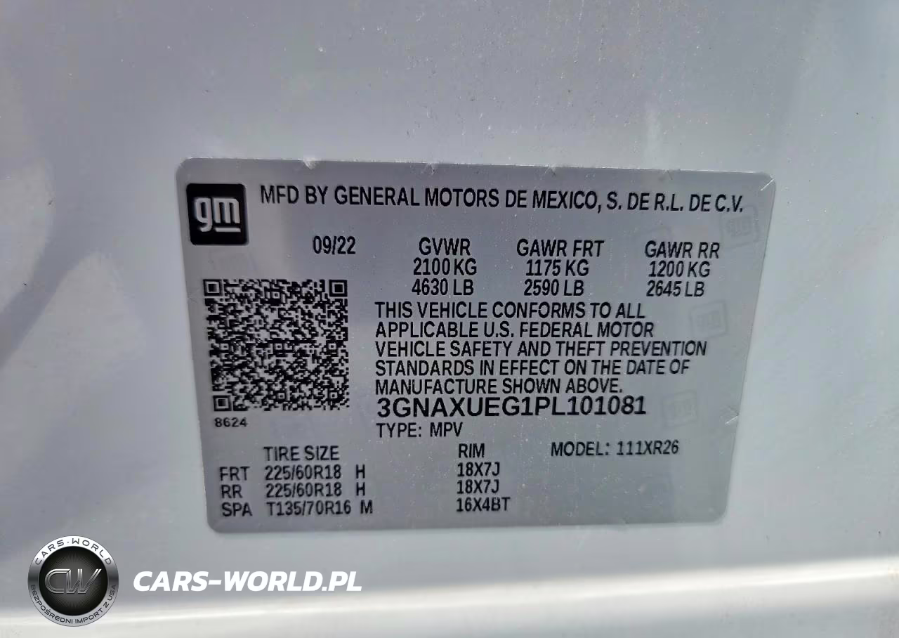 2023 Chevrolet Equinox Lt VIN:3GNAXUEG1PL101081 - 13