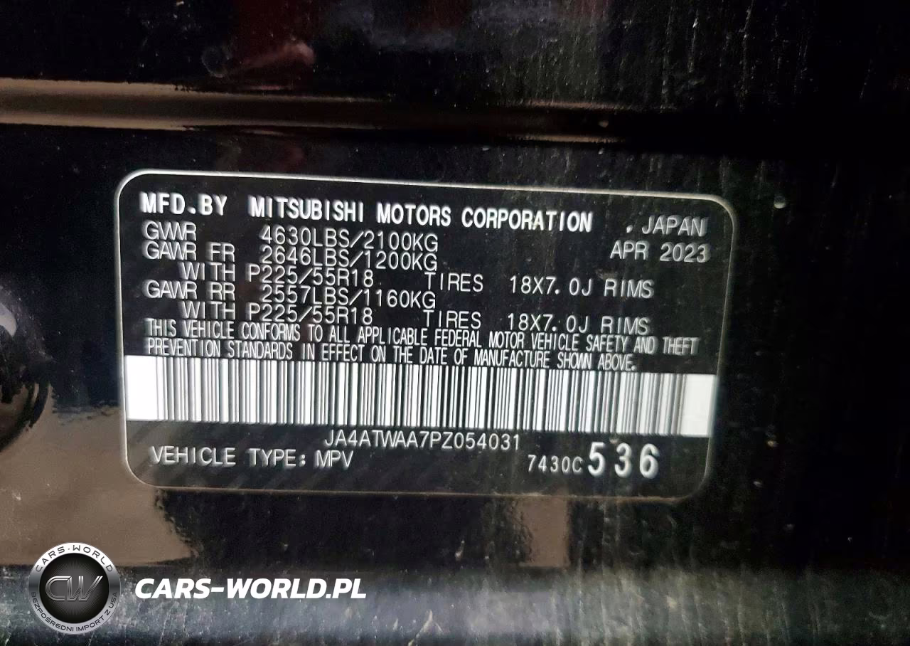 2023 Mitsubishi Eclipse Cross Se VIN:JA4ATWAA7PZ054031 - 13