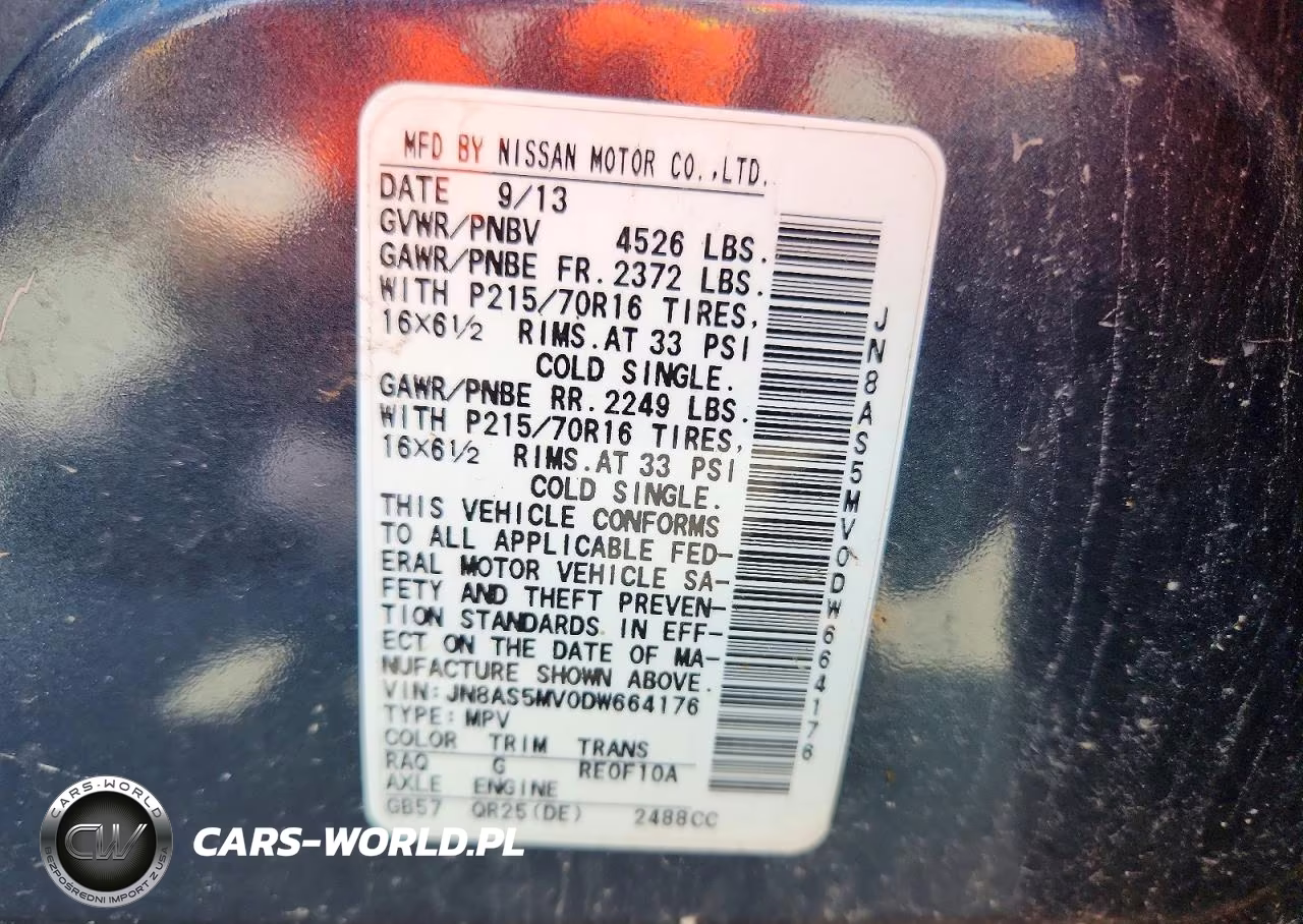 2013 Nissan Rogue S VIN:JN8AS5MV0DW664176 - 12