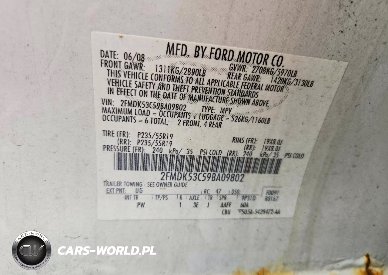 2009 Ford Flex Limited VIN:2FMDK53C59BA09802 - 13