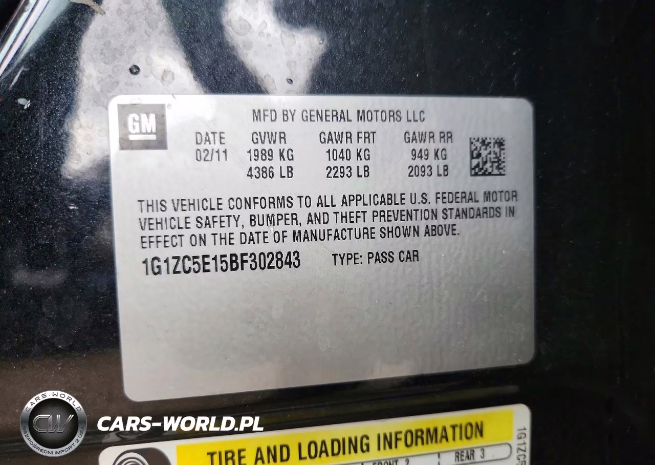 2011 Chevrolet Malibu 1Lt VIN:1G1ZC5E15BF302843 - 12