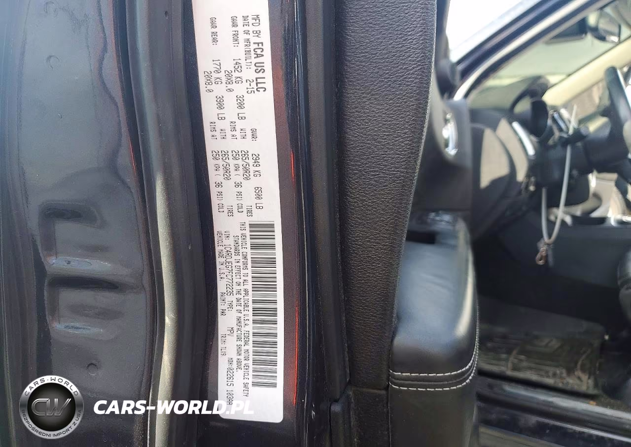 2015 Dodge Durango Citadel VIN:1C4RDJEG7FC772235 - 13