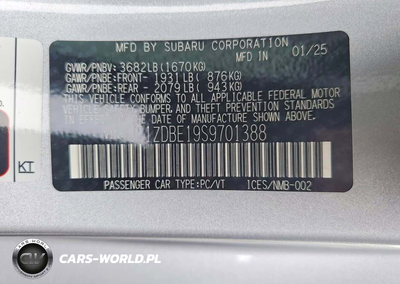2025 Subaru Brz Limited VIN:JF1ZDBE19S9701388 - 13