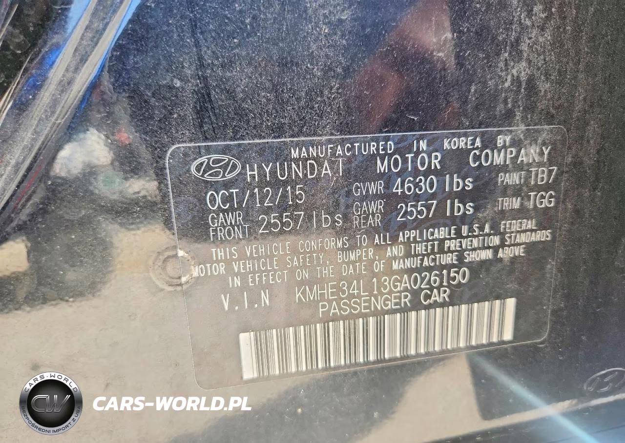 2016 Hyundai Sonata Hybrid Limited VIN:KMHE34L13GA026150 - 12