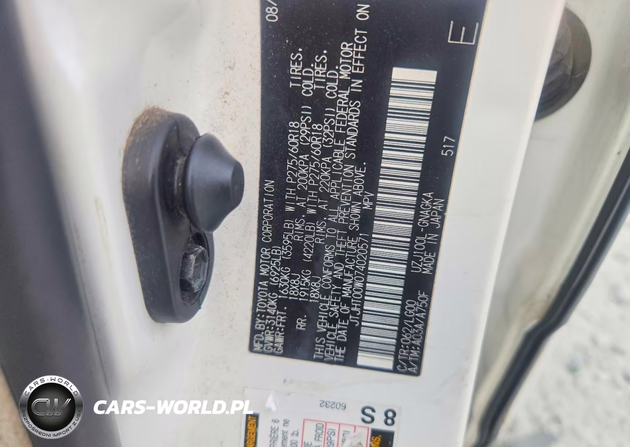 2007 Lexus Lx 470 VIN:JTJHT00W074020571 - 13