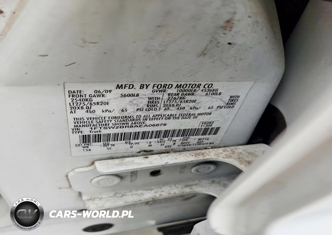 2010 Ford F250 Super Duty VIN:1FTSW2BR8AEA06678 - 12