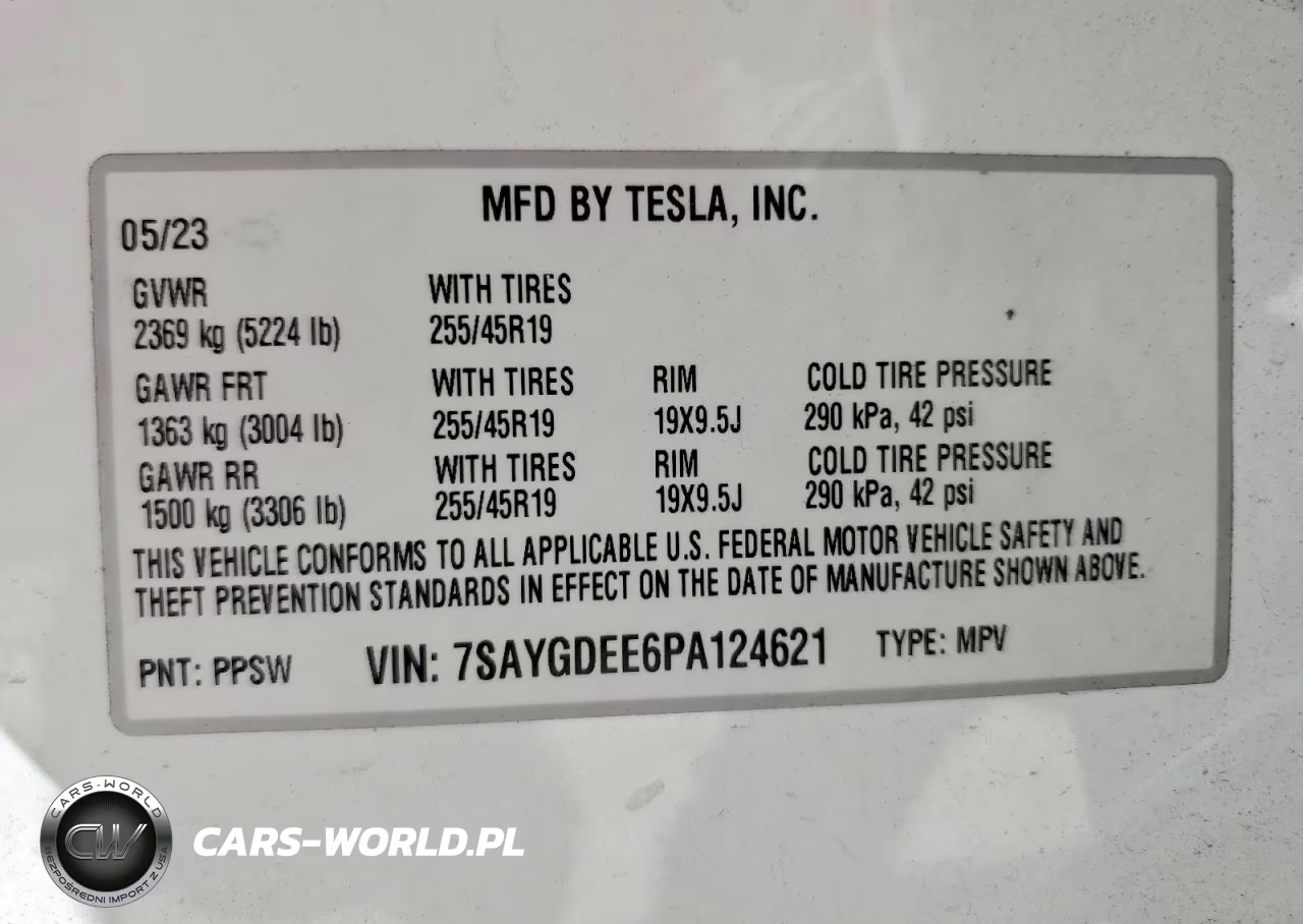 2023 Tesla Model Y VIN:7SAYGDEE6PA124621 - 14