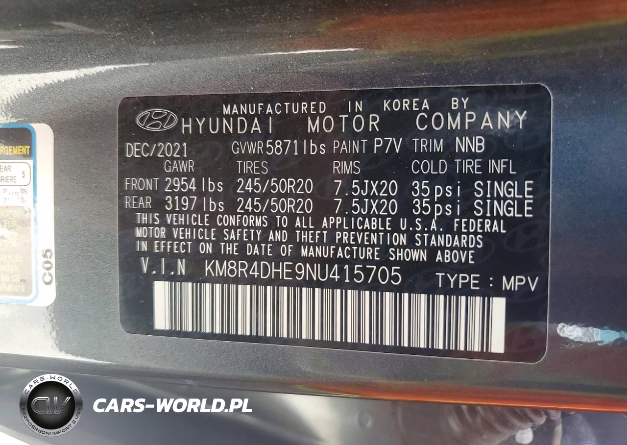 2022 Hyundai Palisade Sel VIN:KM8R4DHE9NU415705 - 14