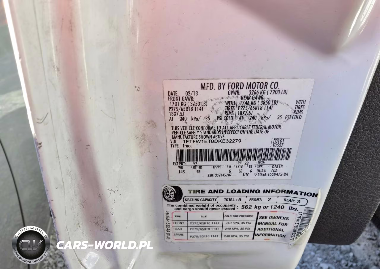 2013 Ford F150 Supercrew VIN:1FTFW1ET8DKE32279 - 12