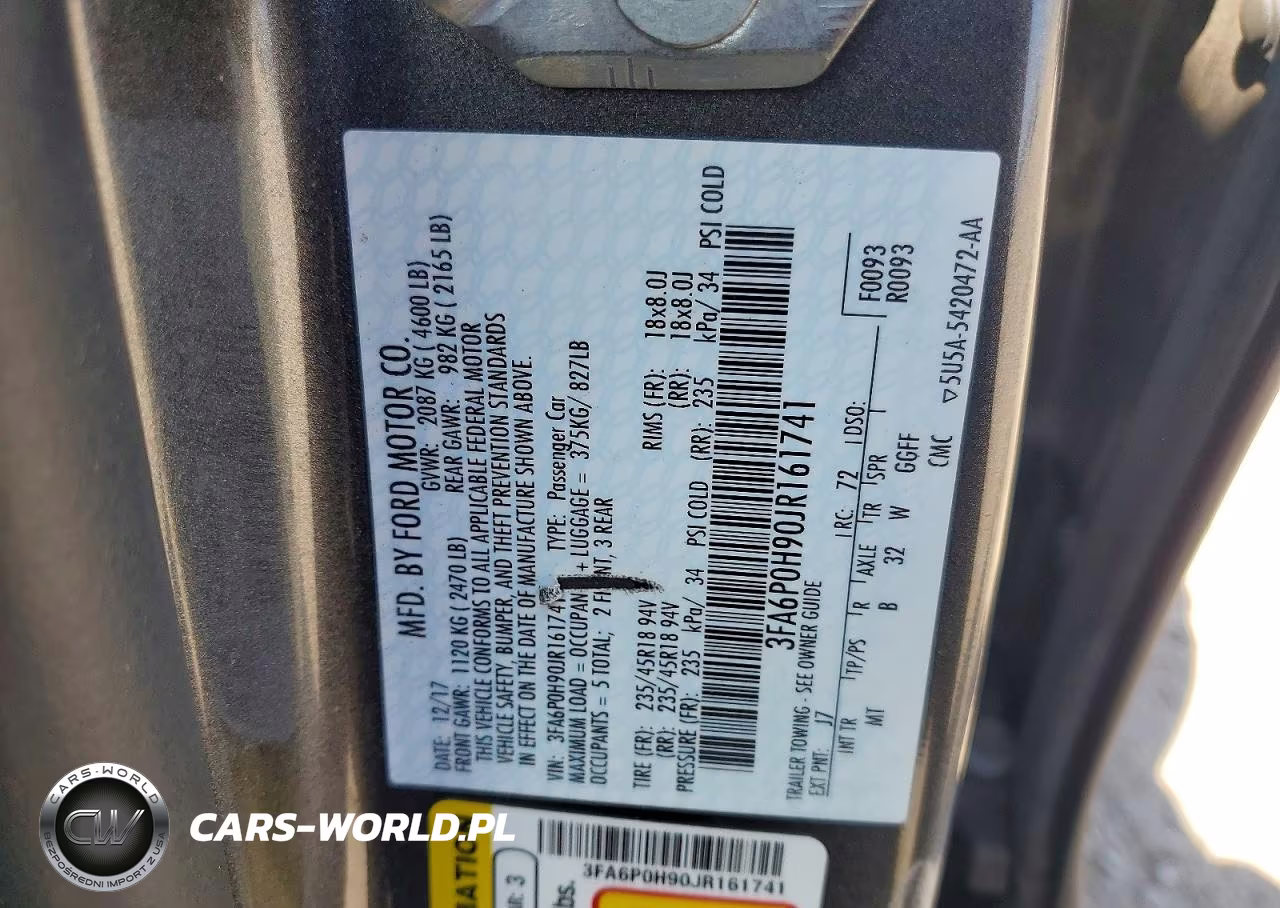 2018 Ford Fusion Se VIN:3FA6P0H90JR161741 - 12