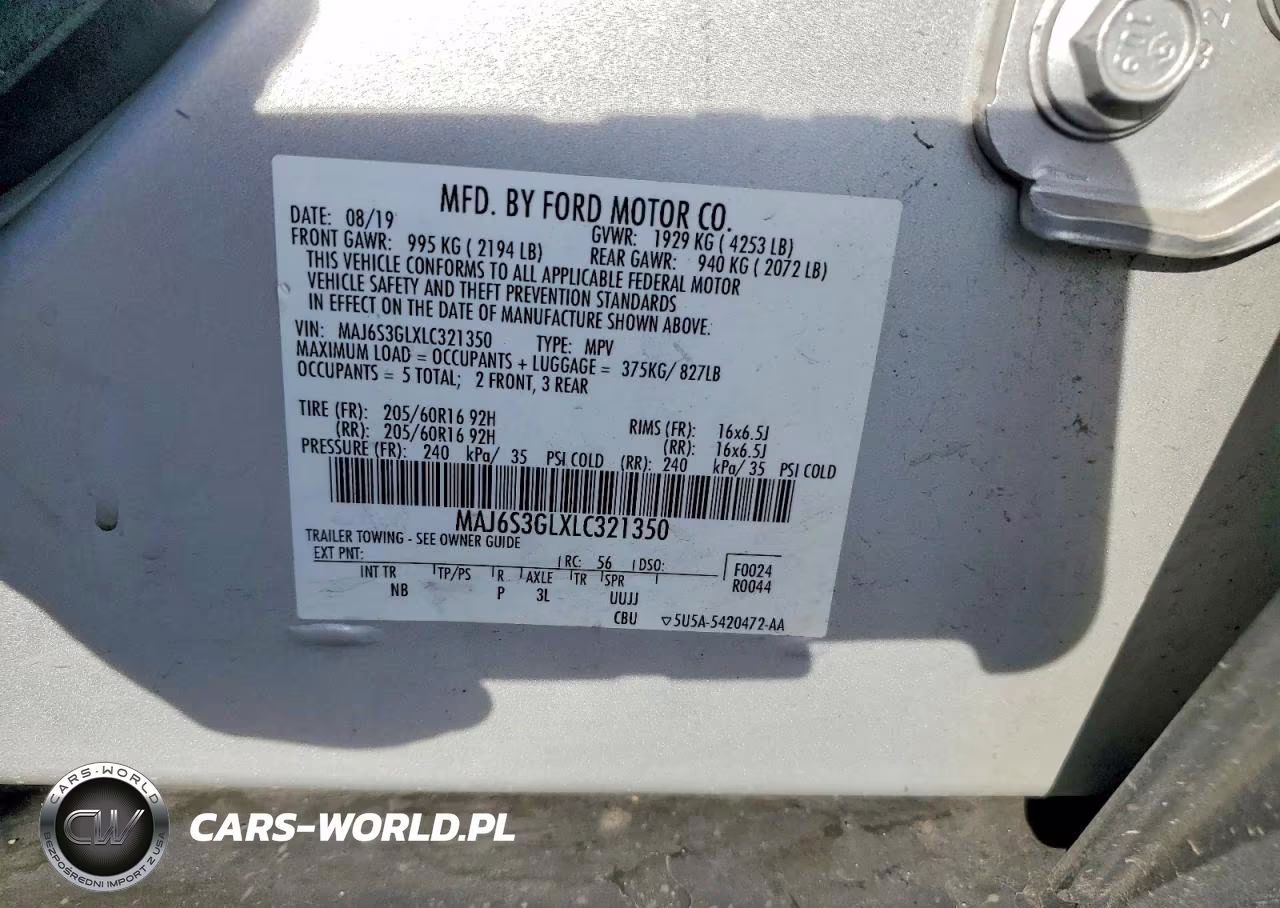 2020 Ford Ecosport Se VIN:MAJ6S3GLXLC321350 - 12