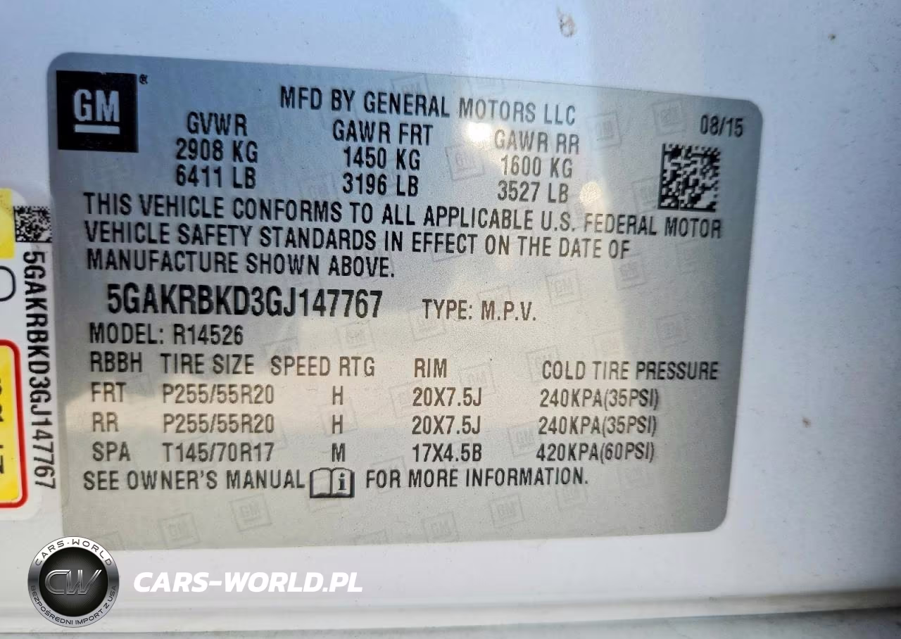 2016 Buick Enclave VIN:5GAKRBKD3GJ147767 - 12