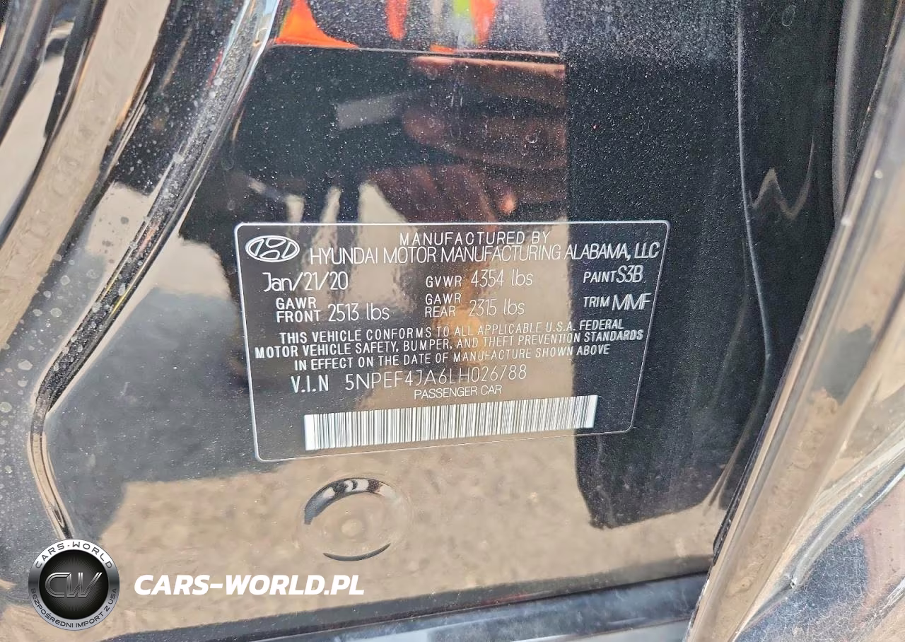 2020 Hyundai Sonata Sel VIN:5NPEF4JA6LH026788 - 12