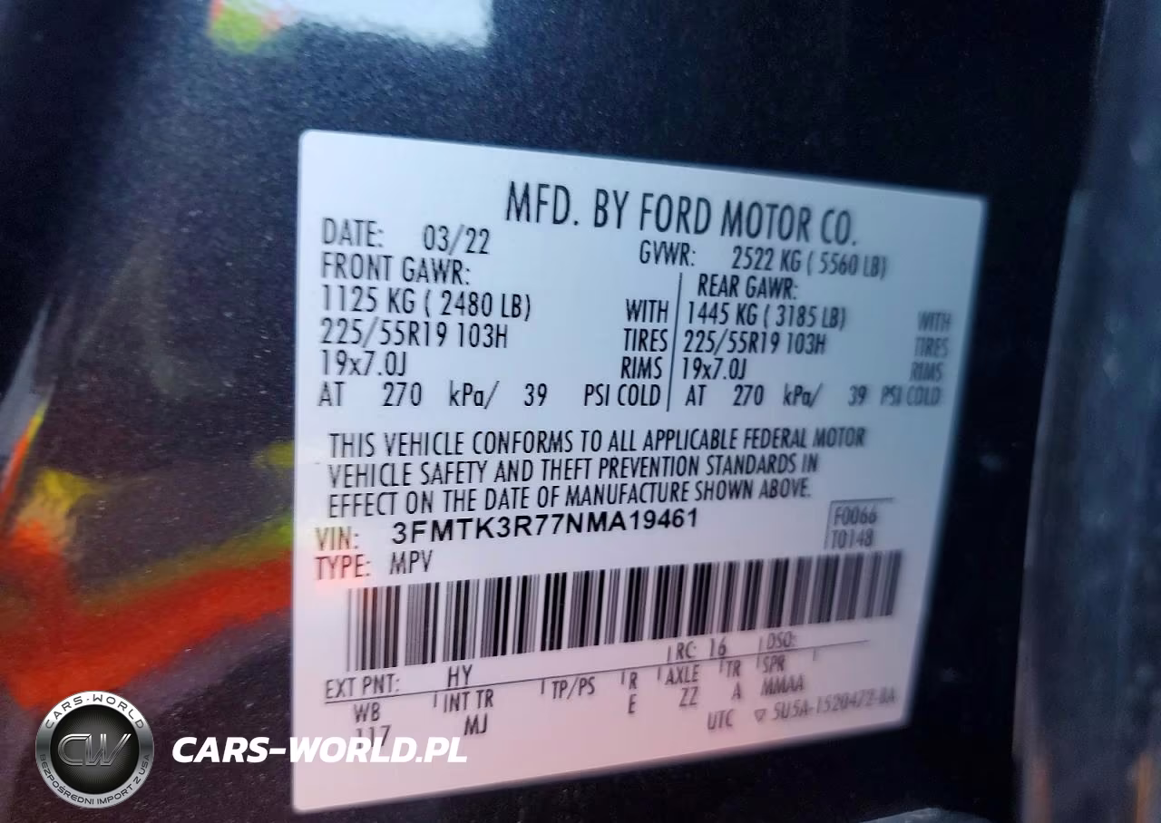 2022 Ford Mustang Mach-E Premium VIN:3FMTK3R77NMA19461 - 13