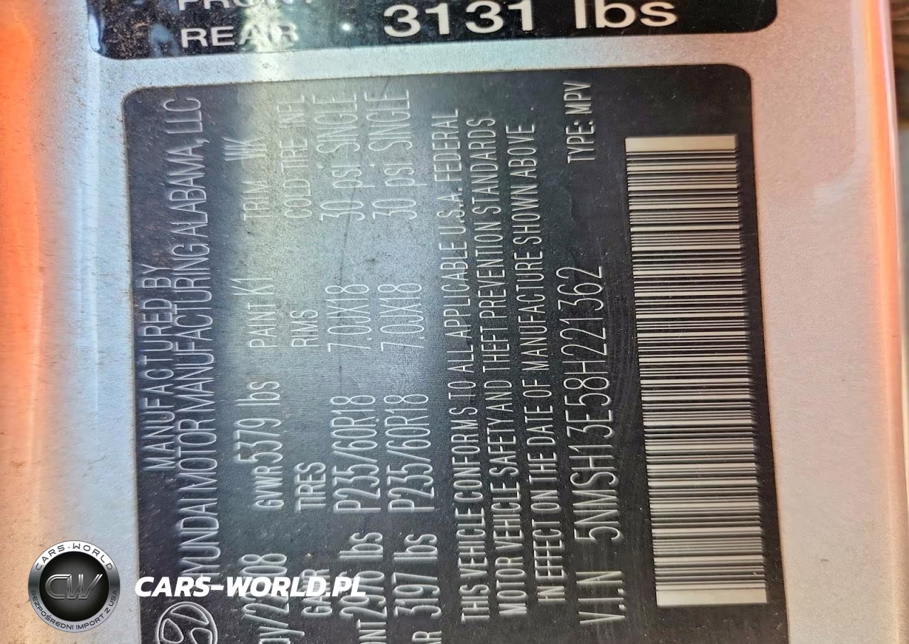 2008 Hyundai Santa Fe Se VIN:5NMSH13E58H221362 - 12