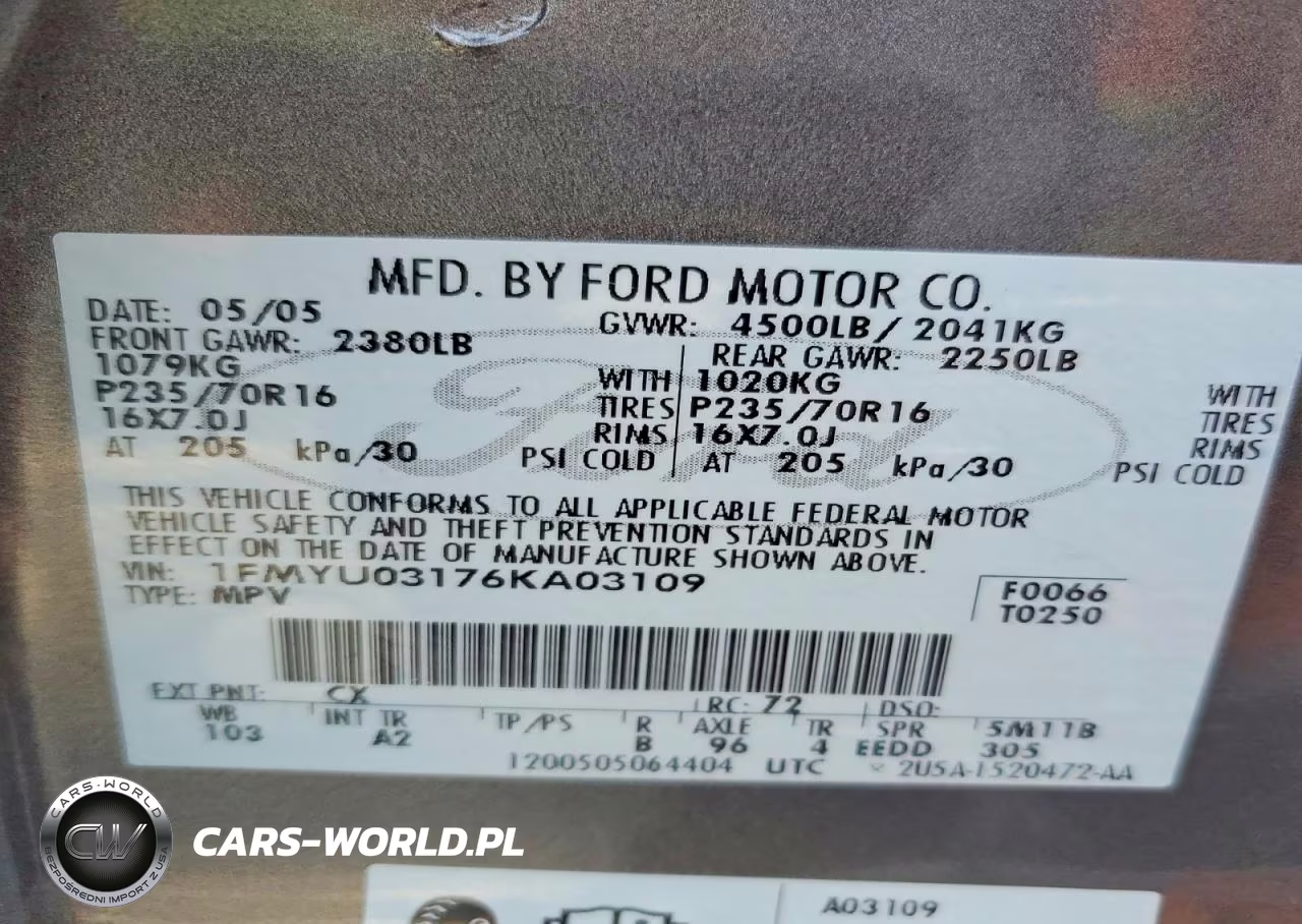 2006 Ford Escape Xlt VIN:1FMYU03176KA03109 - 13