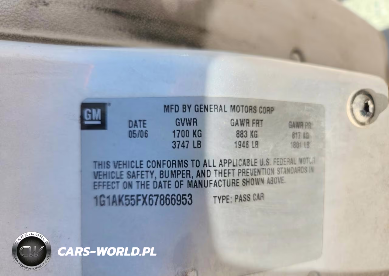 2006 Chevrolet Cobalt Ls VIN:1G1AK55FX67866953 - 12