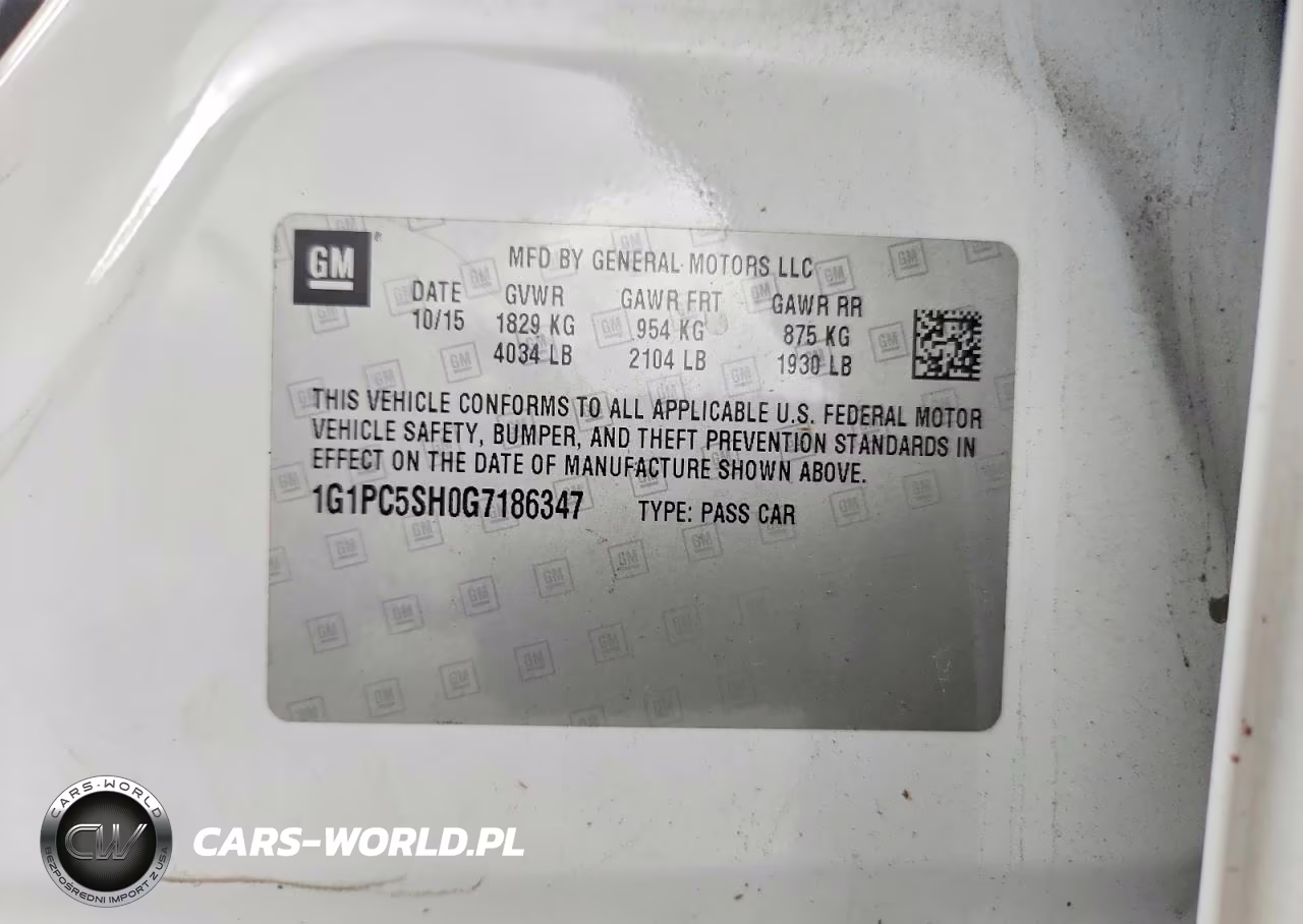 2016 Chevrolet Cruze Limited Ls VIN:1G1PC5SH0G7186347 - 12