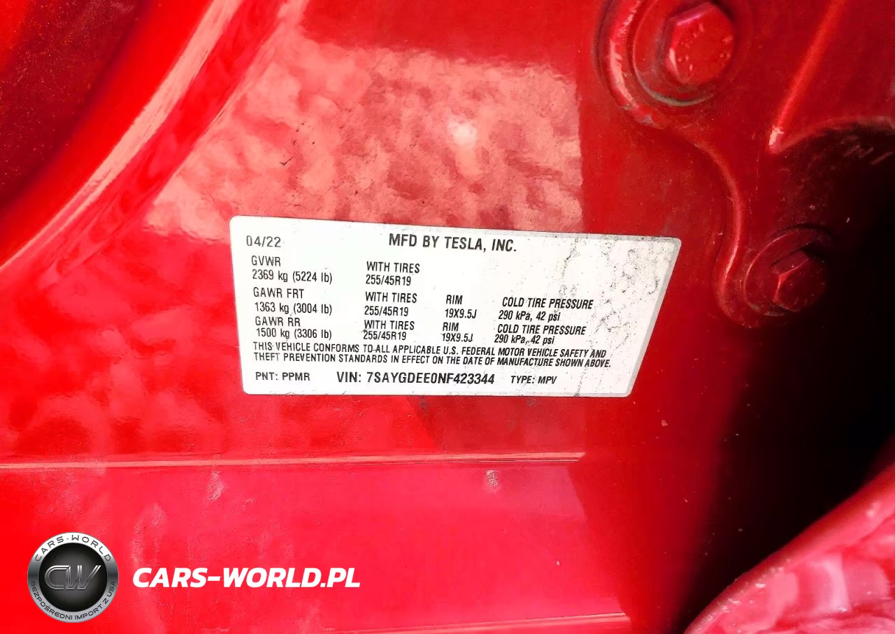 2022 Tesla Model Y VIN:7SAYGDEE0NF423344 - 13