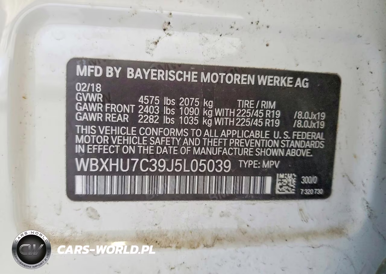 2018 BMW X1 Sdrive28I VIN:WBXHU7C39J5L05039 - 13
