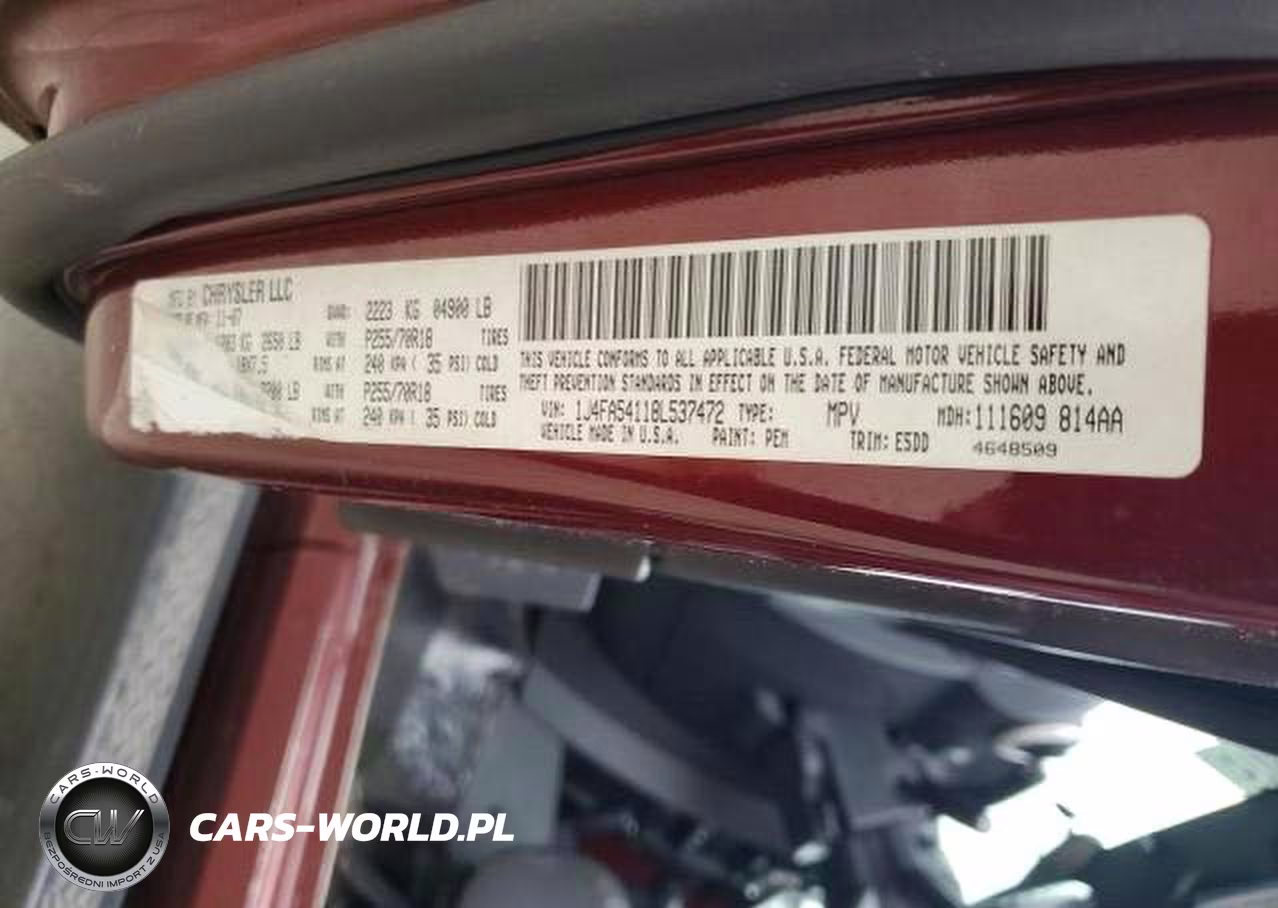 2008 JEEP WRANGLER SAHARA VIN:1J4FA54118L537472 - 10