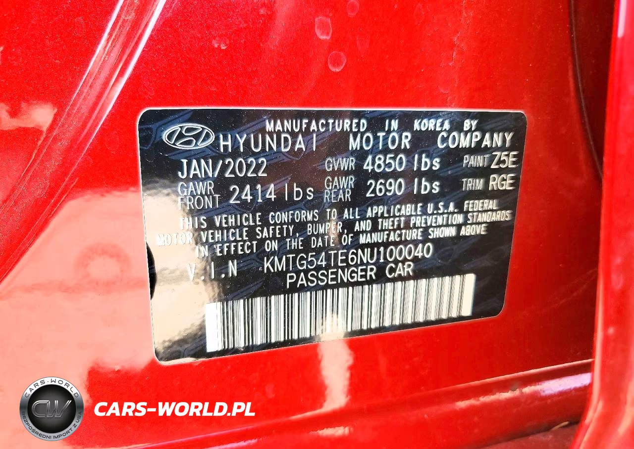 2022 Genesis G70 3.3T Standard VIN:KMTG54TE6NU100040 - 12