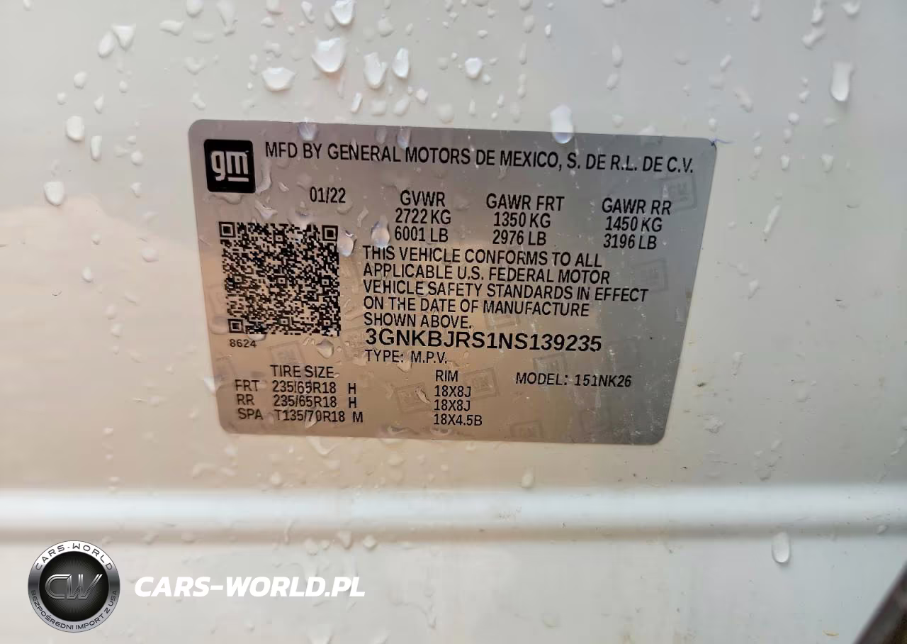 2022 Chevrolet Blazer 3Lt VIN:3GNKBJRS1NS139235 - 13