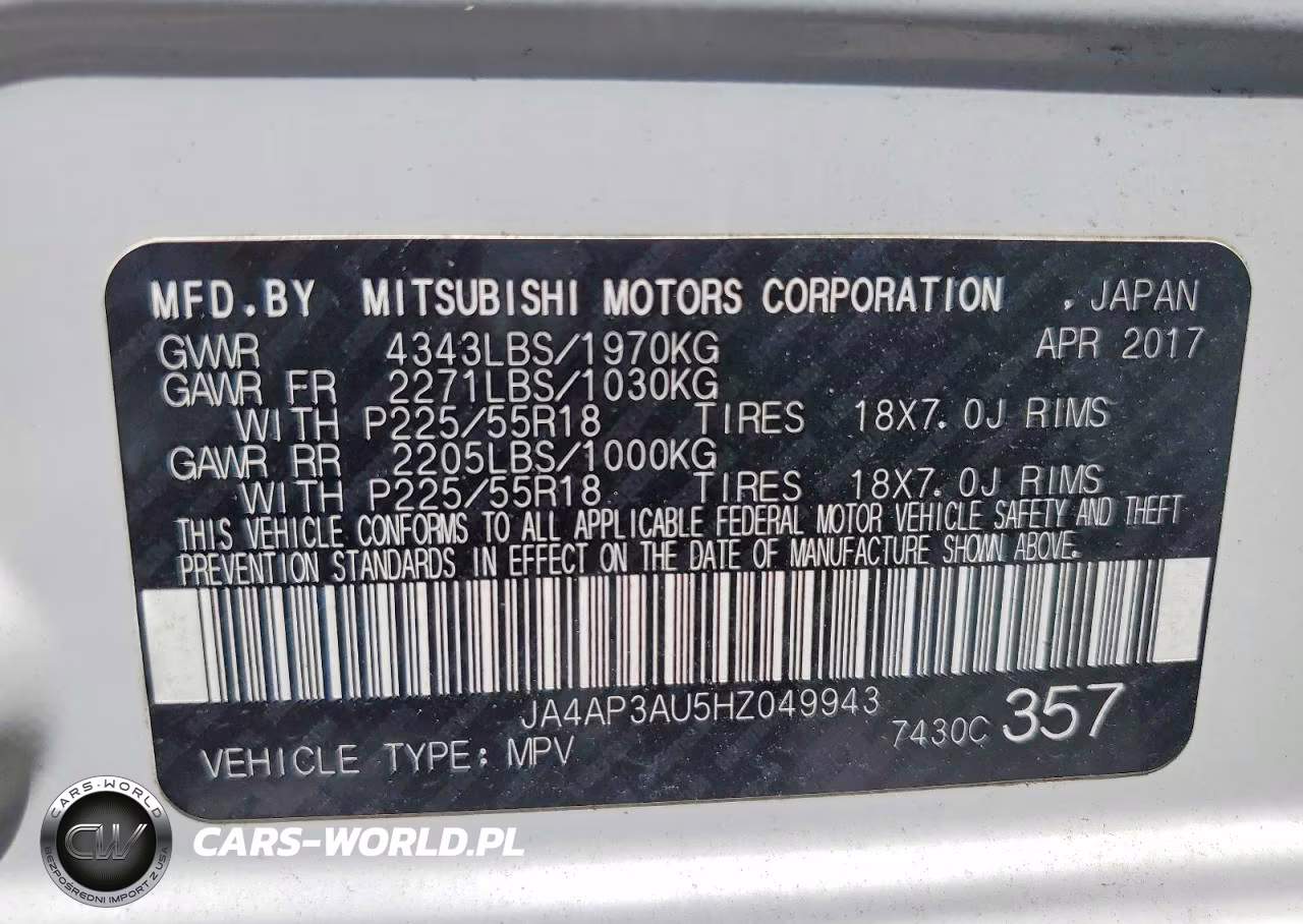 2017 Mitsubishi Outlander Sport Es VIN:JA4AP3AU5HZ049943 - 13