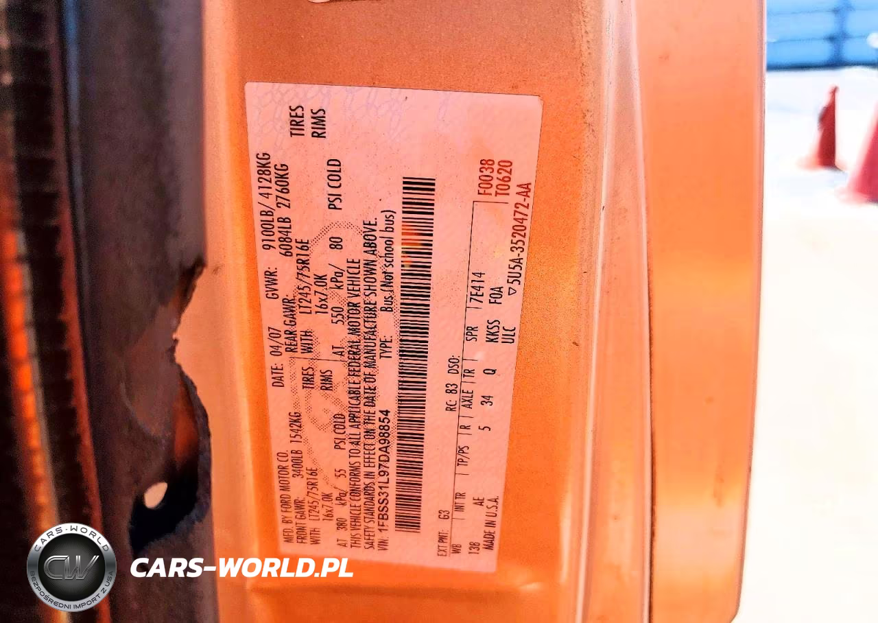 2007 Ford Econoline E350 Super Duty Wagon VIN:1FBSS31L97DA98854 - 12
