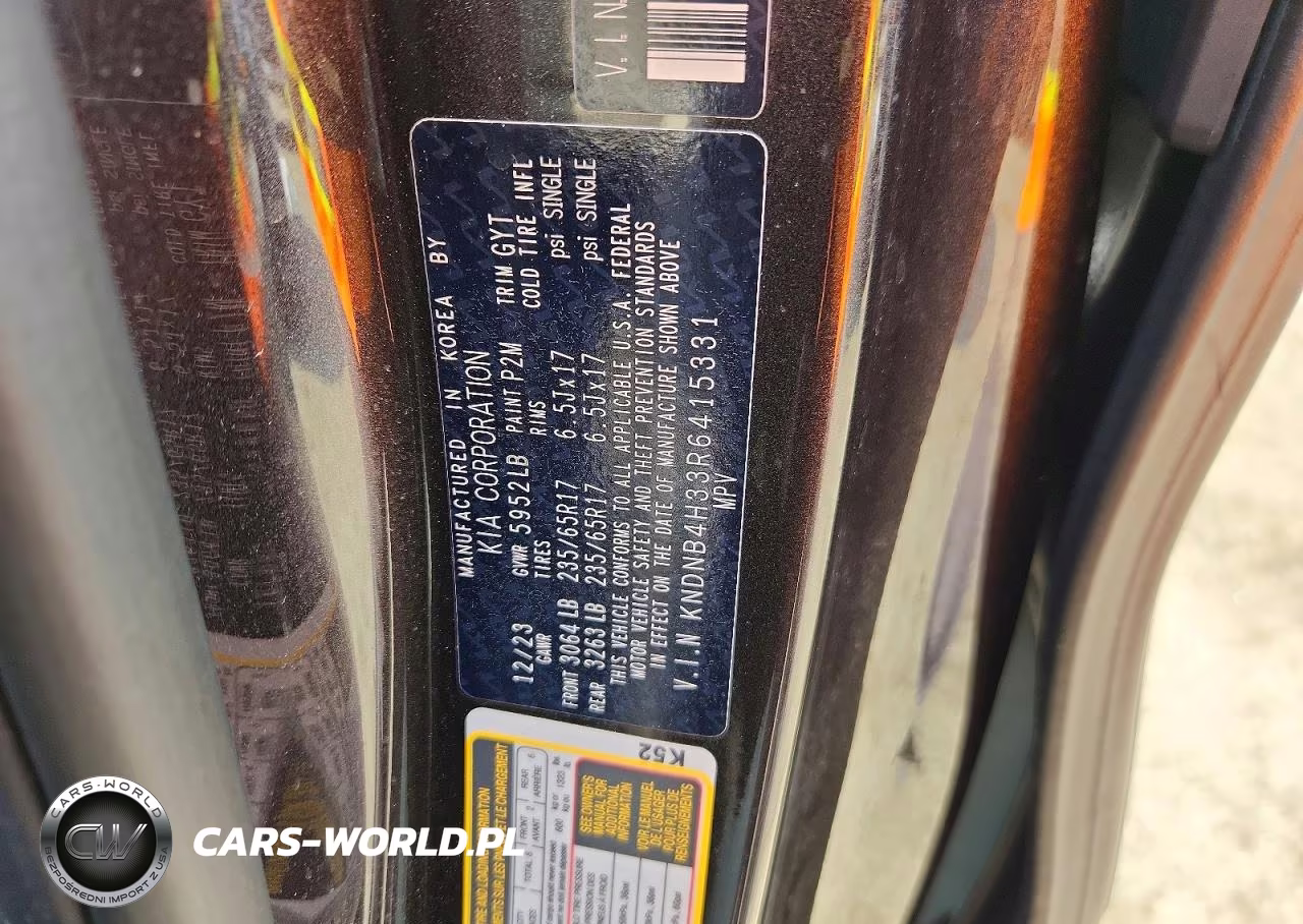 2024 Kia Carnival Lx VIN:KNDNB4H33R6415331 - 14