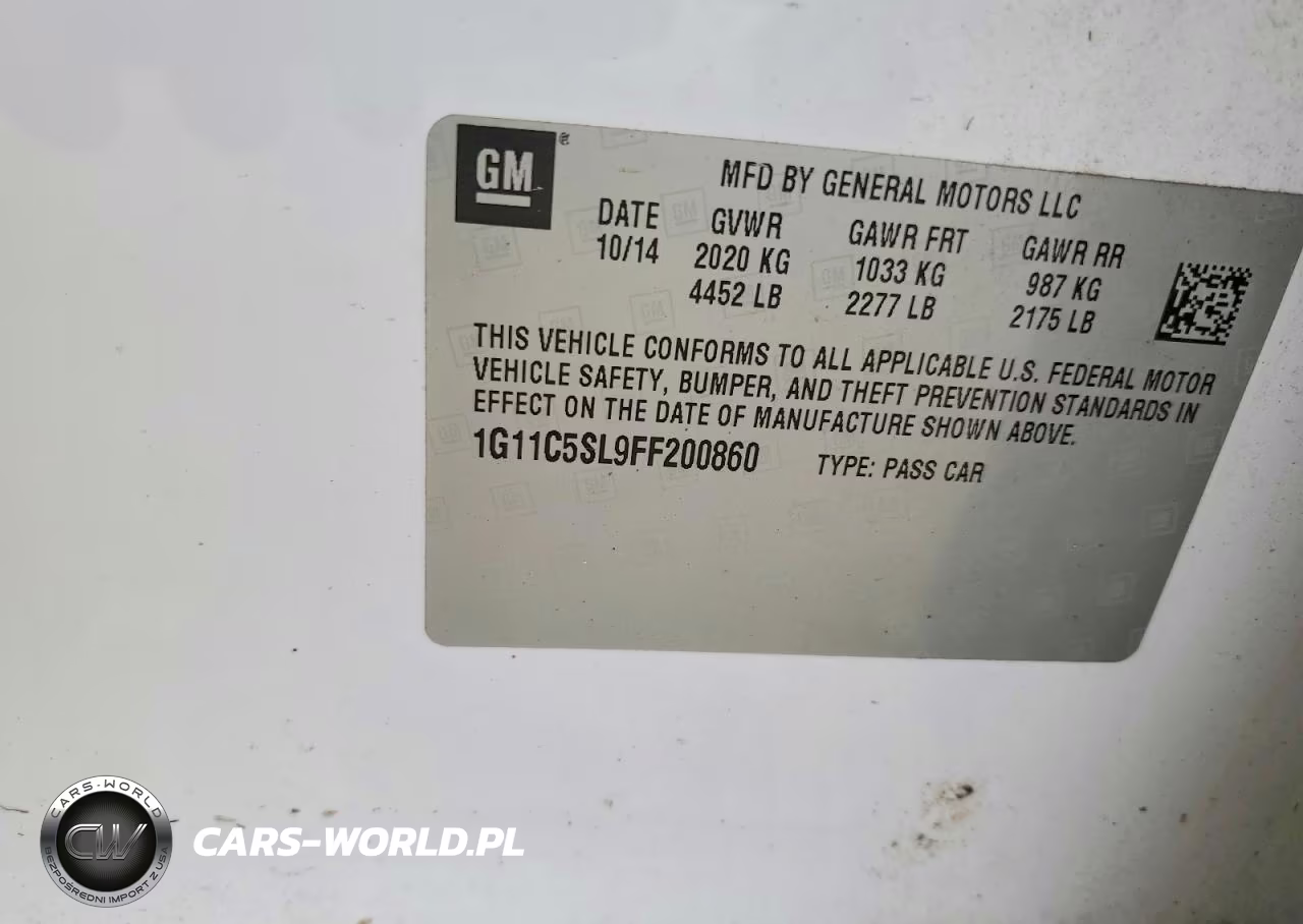 2015 Chevrolet Malibu 1Lt VIN:1G11C5SL9FF200860 - 13