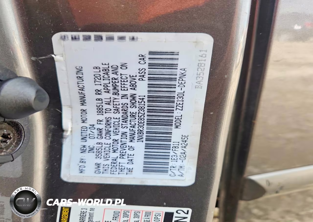 2005 Toyota Corolla Le VIN:1NXBR30E85Z381541 - 12