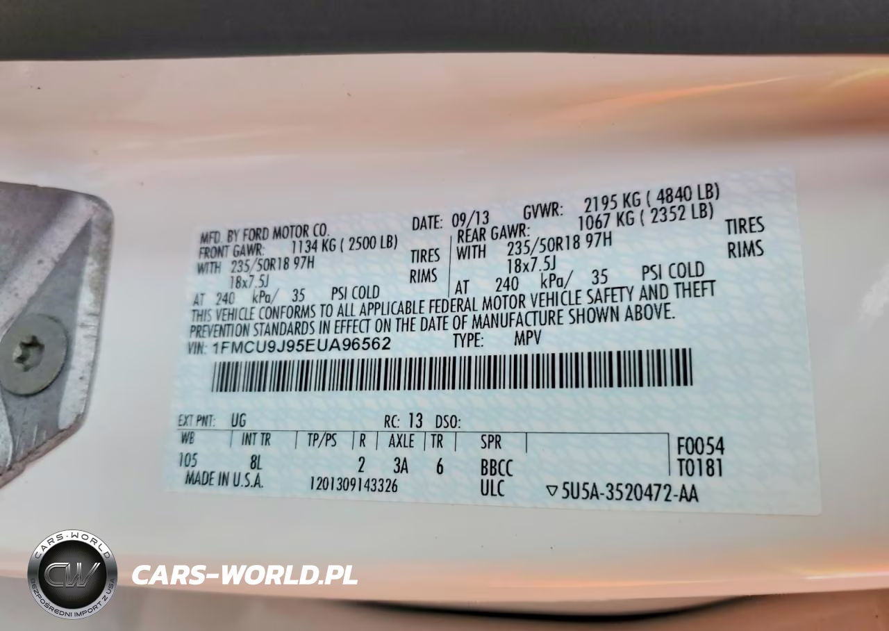 2014 Ford Escape Titanium VIN:1FMCU9J95EUA96562 - 13