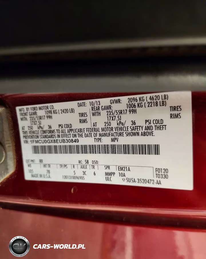 2014 Ford Escape Se VIN:1FMCU0GX8EUB30849 - 13