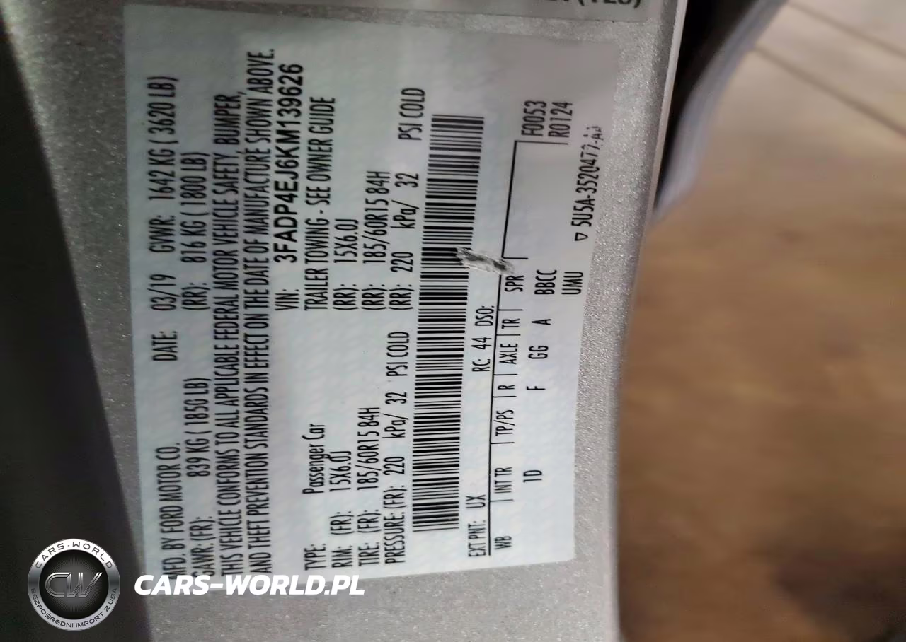 2019 Ford Fiesta Se VIN:3FADP4EJ6KM139626 - 12