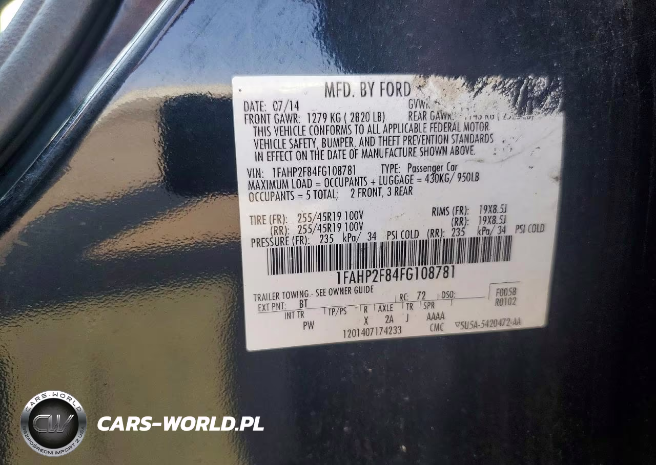 2015 Ford Taurus Limited VIN:1FAHP2F84FG108781 - 12