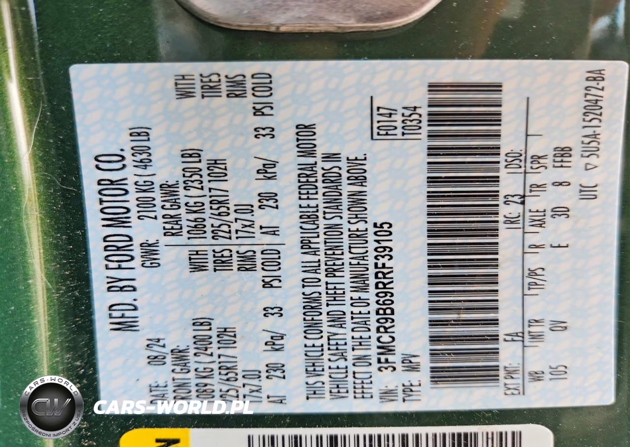 2024 Ford Bronco Sport Big Bend VIN:3FMCR9B69RRF39105 - 13