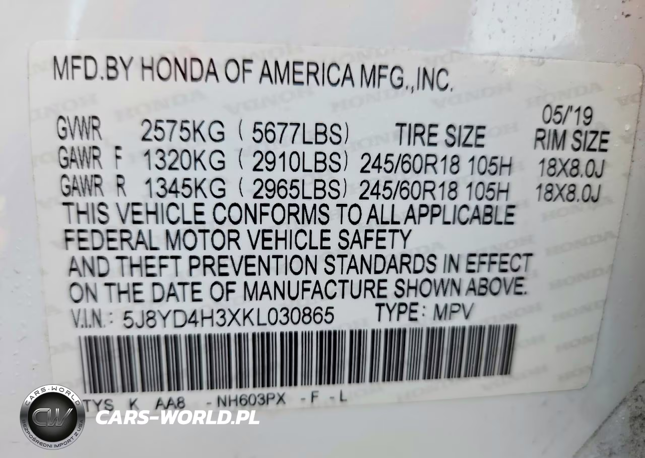 2019 Acura Mdx VIN:5J8YD4H3XKL030865 - 13