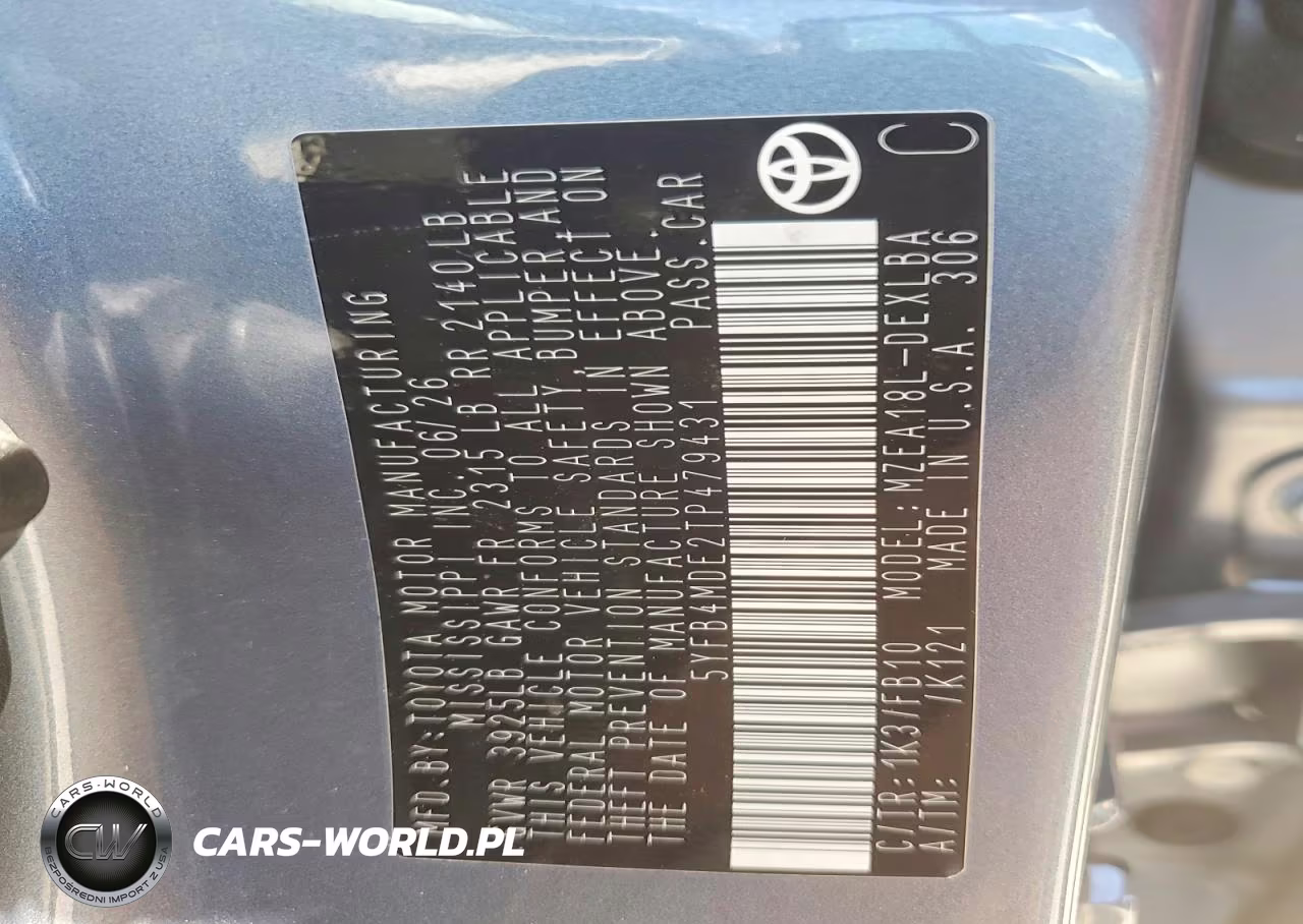 2026 Toyota Corolla Le VIN:5YFB4MDE2TP479431 - 12
