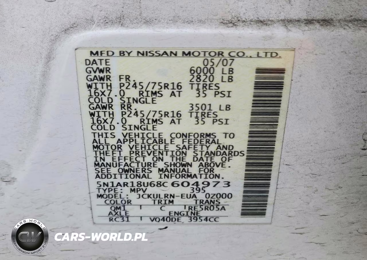 2008 Nissan Pathfinder S VIN:5N1AR18U68C604973 - 13