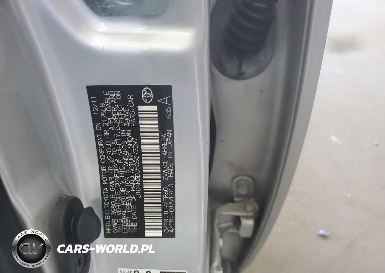 2012 Toyota Prius Two VIN:JTDKN3DU5C5377097 - 12