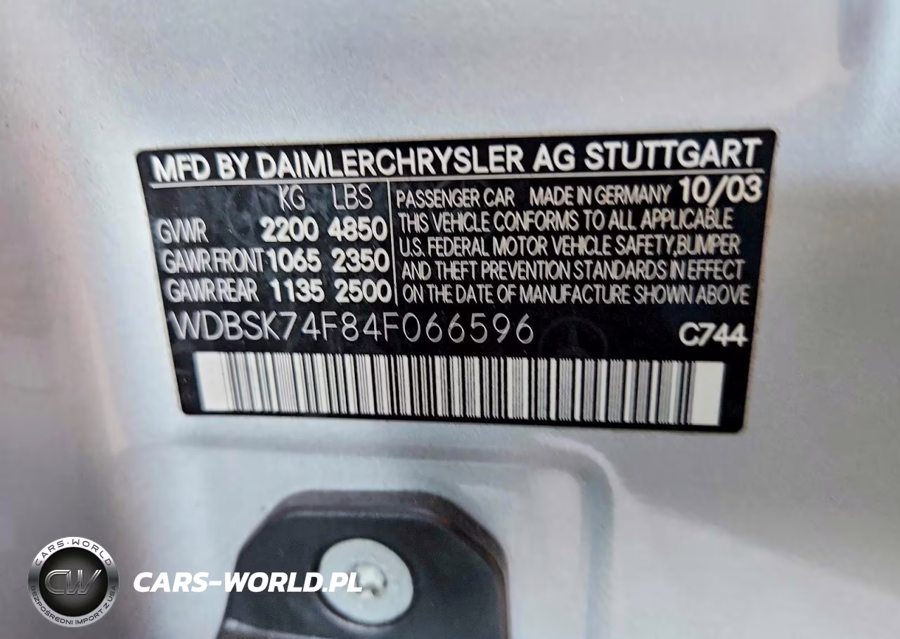2004 Mercedes-Benz Sl 55 Amg VIN:WDBSK74F84F066596 - 12