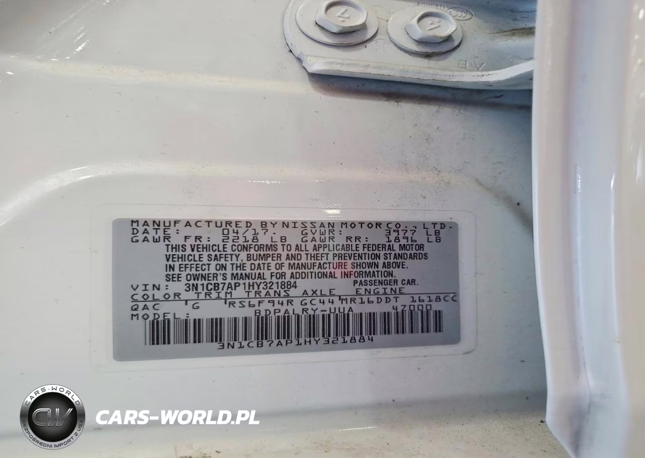 2017 Nissan Sentra Sr Turbo VIN:3N1CB7AP1HY321884 - 12