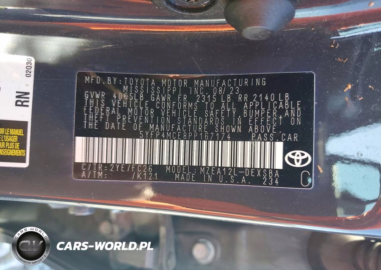 2023 Toyota Corolla Se VIN:5YFP4MCE8PP167174 - 12