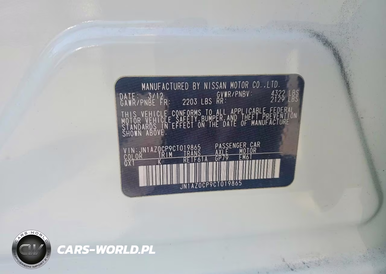 2012 Nissan Leaf Sv VIN:JN1AZ0CP9CT019865 - 12