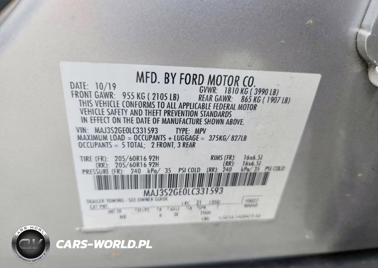 2020 Ford Ecosport Se VIN:MAJ3S2GE0LC331593 - 13