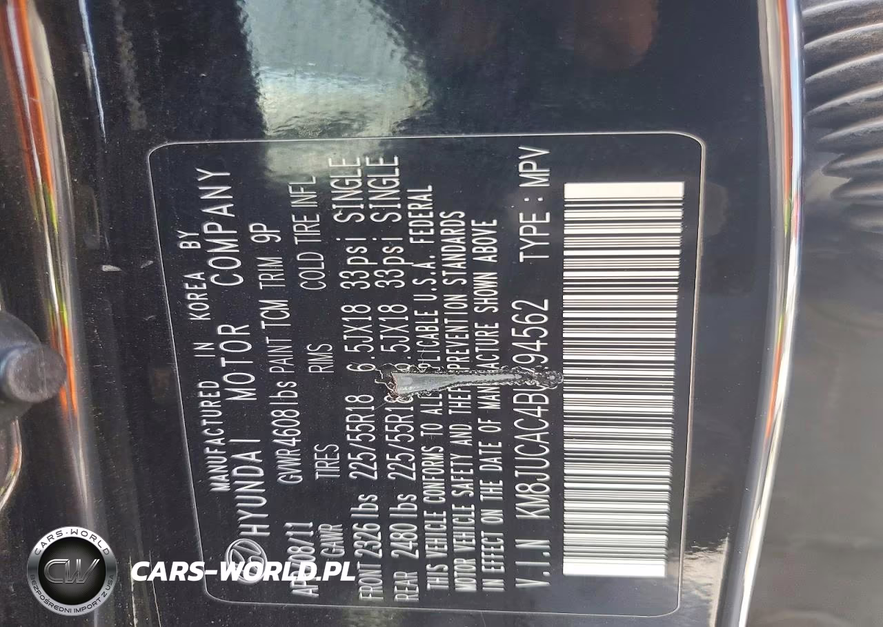 2011 Hyundai Tucson Limited VIN:KM8JUCAC4BU294562 - 13