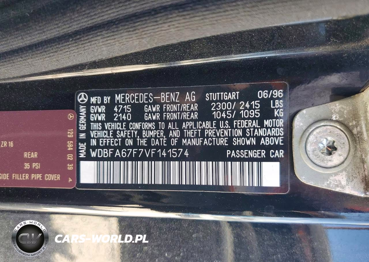 1997 Mercedes-Benz Sl 500 VIN:WDBFA67F7VF141574 - 12