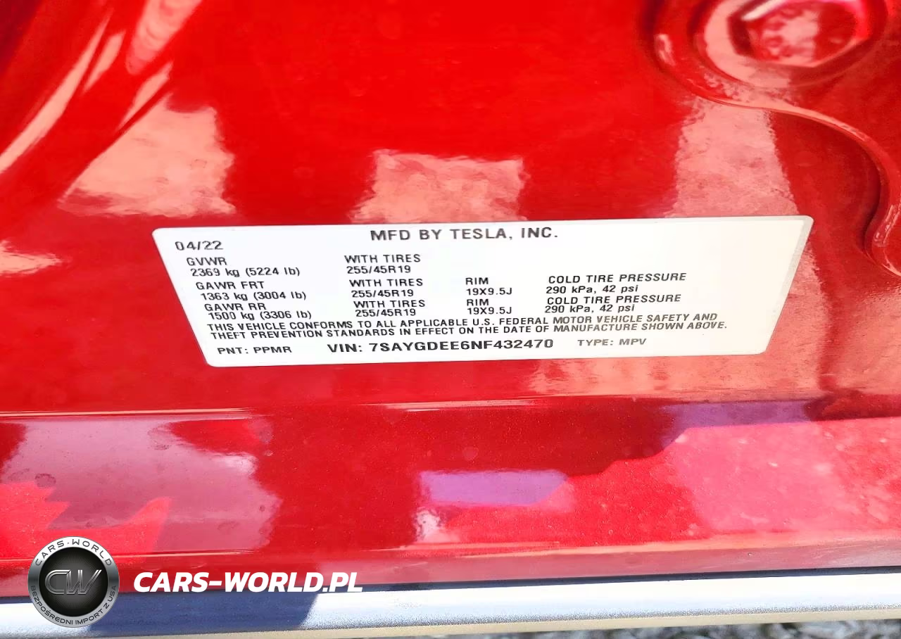 2022 Tesla Model Y VIN:7SAYGDEE6NF432470 - 14